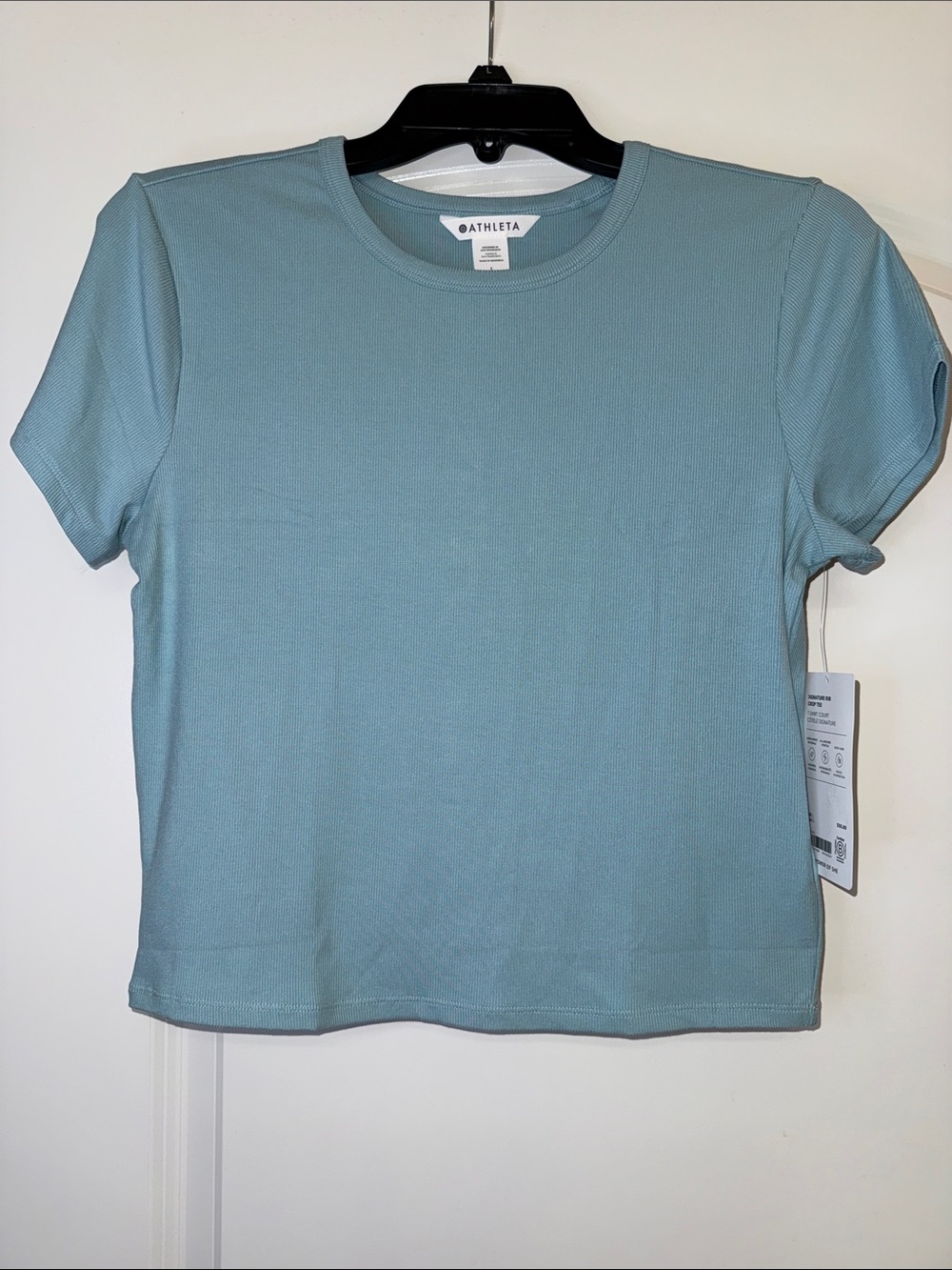 NWT Athleta Signature Rib Crop Tee